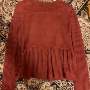 Maroon Blouse (SHEIN)